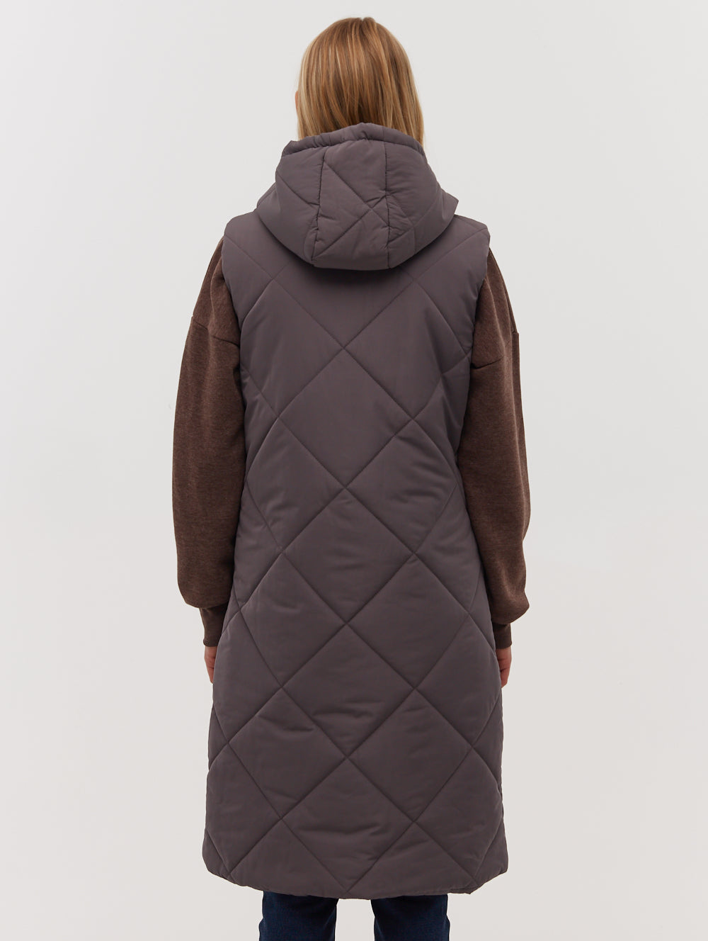 Nakiyah Quilted Maxi Vest for Women - Stylish Long Puffer Vest with Zipper - Perfect for Fall, Winter & Outdoor Activities