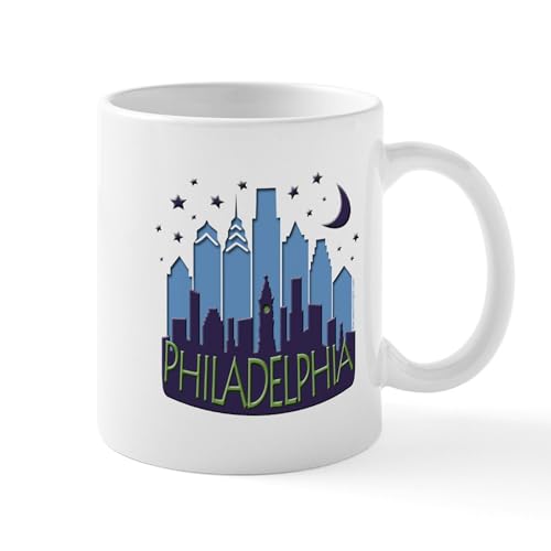 White - Philly Skyline Mega Cool Mug