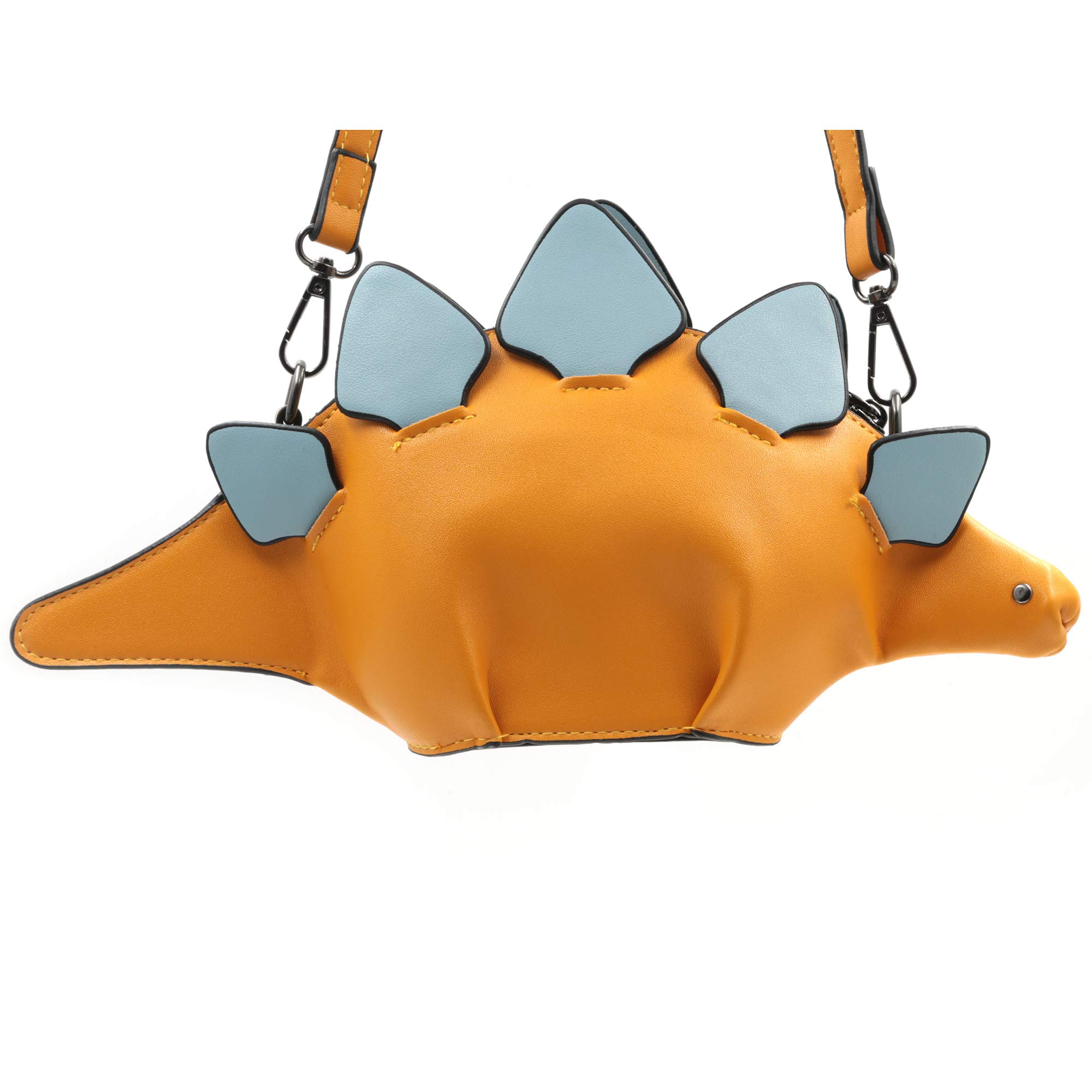 Dinosaur Shoulder Bag for Women - PU Leather Stegosaurus Crossbody Purse for Girls & Teens | Trendy Dinosaur-Themed Accessory for School, Travel & Casual Outings