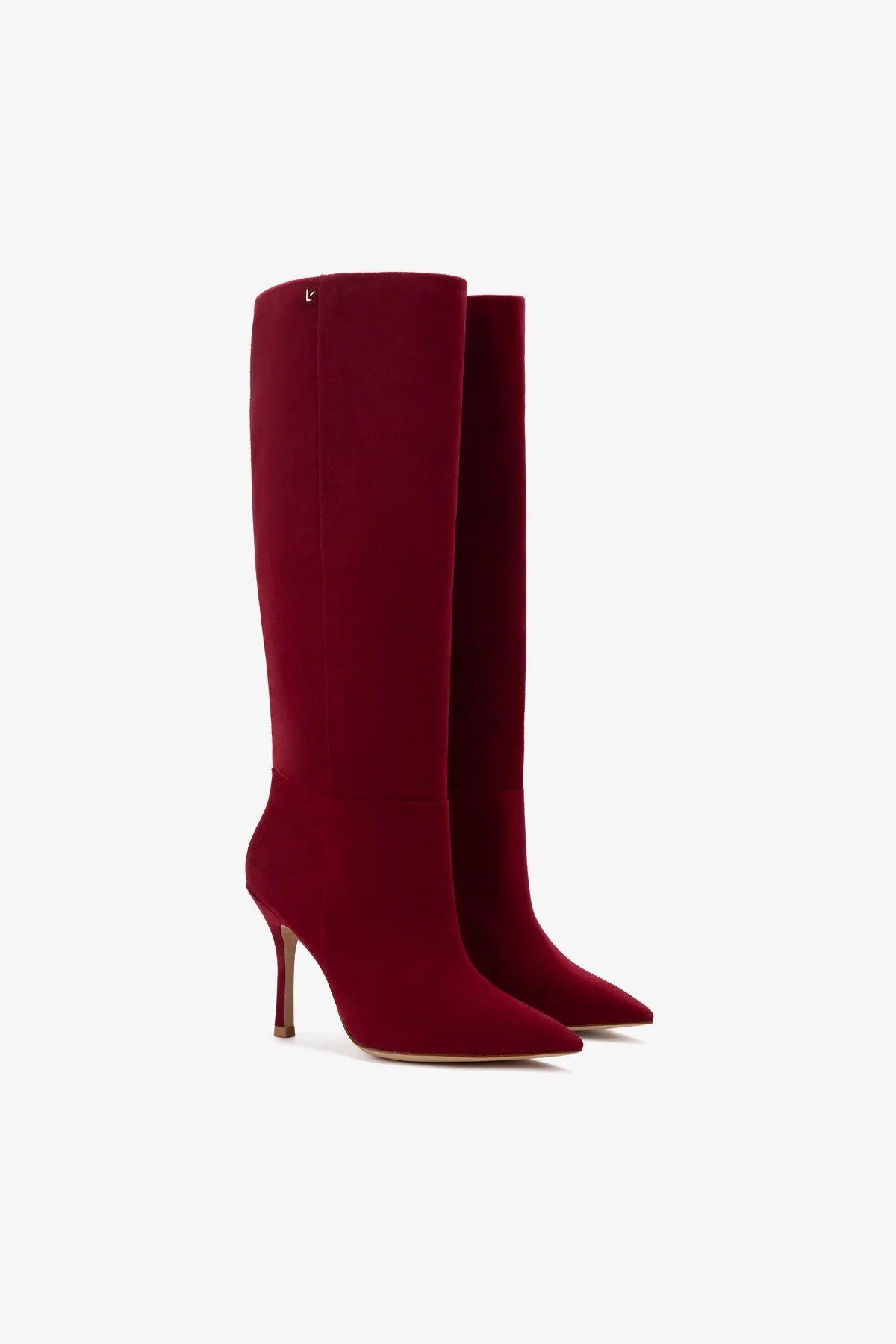 Kate Women's Boots in Lipstick Red Suede - Stylish Ankle Boots for Fall & Winter Fashion, Date Night & Office Wear