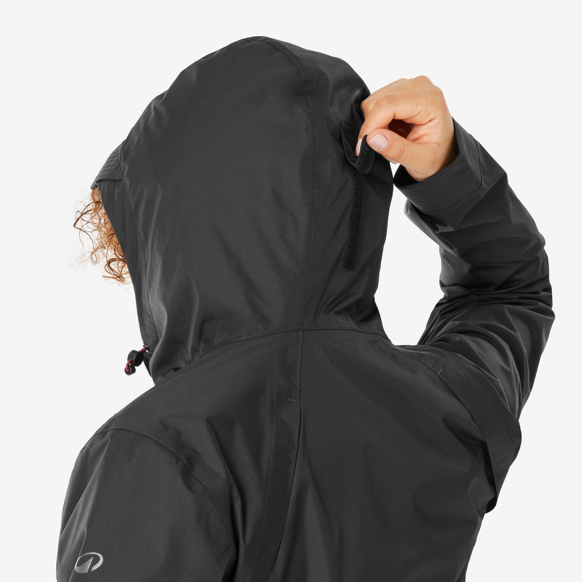 Quechua Women’s NH500 Waterproof Hiking Rain Jacket - Lightweight Windproof Outdoor Coat for Trekking, Camping & Mountain Adventures