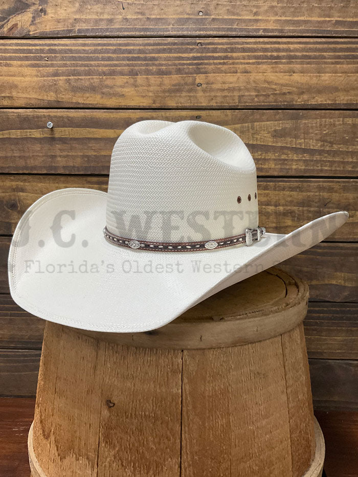 Larry Mahan LMH11071 BULL 10X Straw Cowboy Hat Ivory - Perfect for Western Rides, Country Music Festivals & Summer Outdoor Adventures