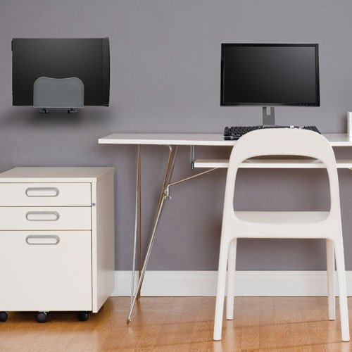 TRIPP LITE DCPU1 4-6.25 Inches CPU Mount Bracket - Adjustable Open Frame Desktop Computer Monitor Stand (Gray) - Perfect for Office, Home & Workspace Organization