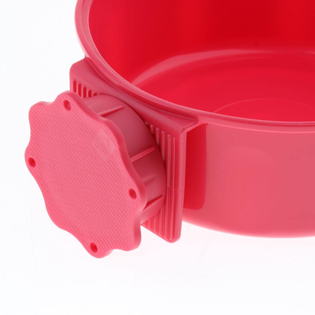 UJEAVETTE® Hanging Dog Bowl for Crate - Red Clamp-On Pet Food & Water Dish - Durable Puppy Cage Feeder for Travel, Training & Kennel Use