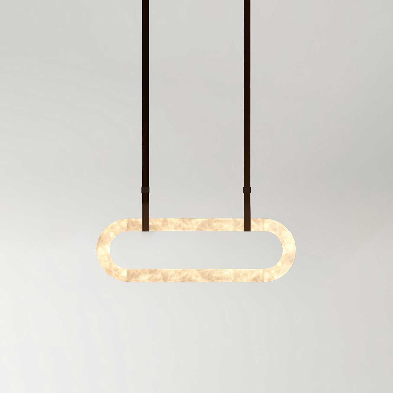 Dark Brown & White Alabaster