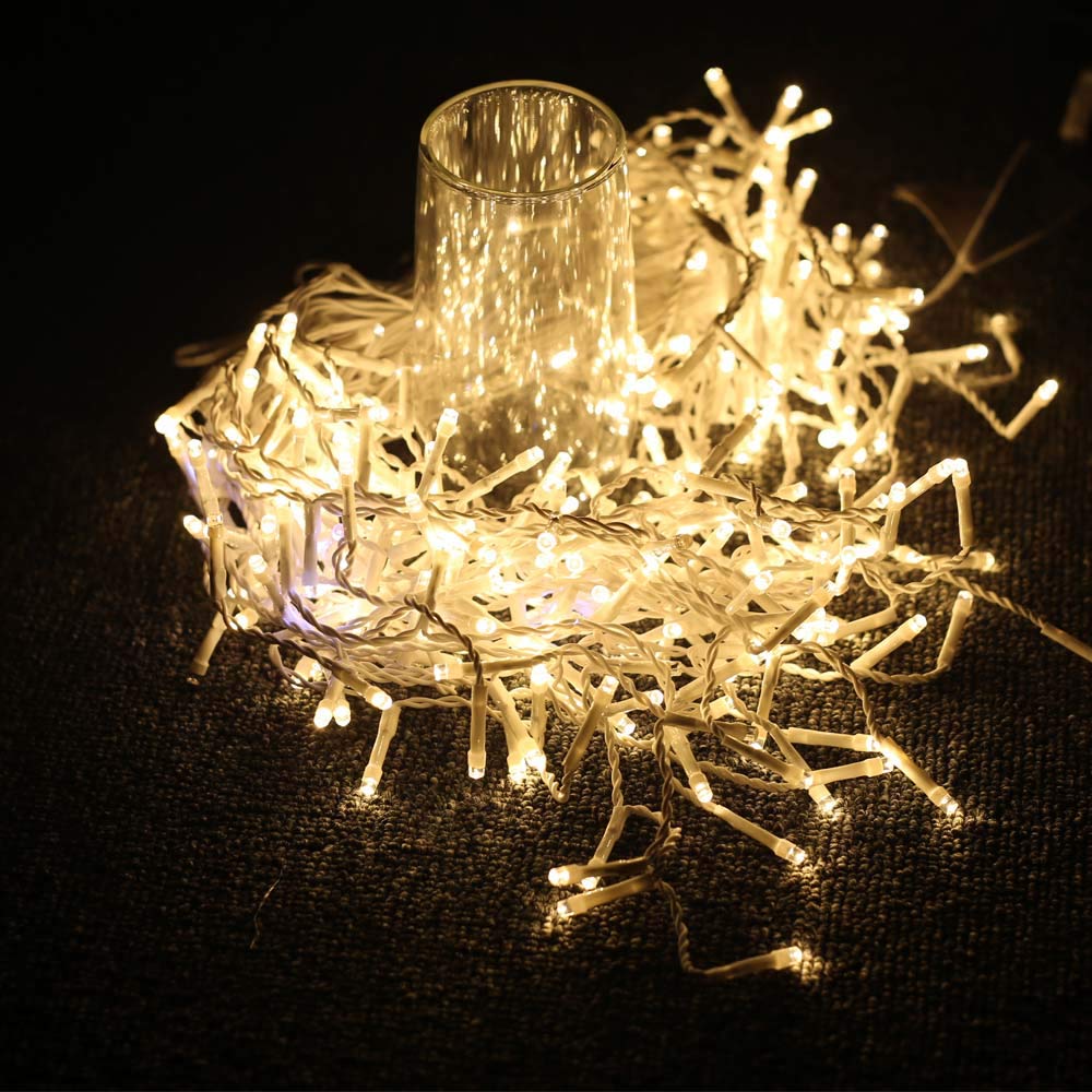 LED Icicle Christmas Lights - 29.5FT Twinkling Strobe Icicle Lights with Warm White & Cool White Effects for Indoor/Outdoor Holiday Decorations | Perfect for Eaves, Walls, Trees, and Festive Home Decoration