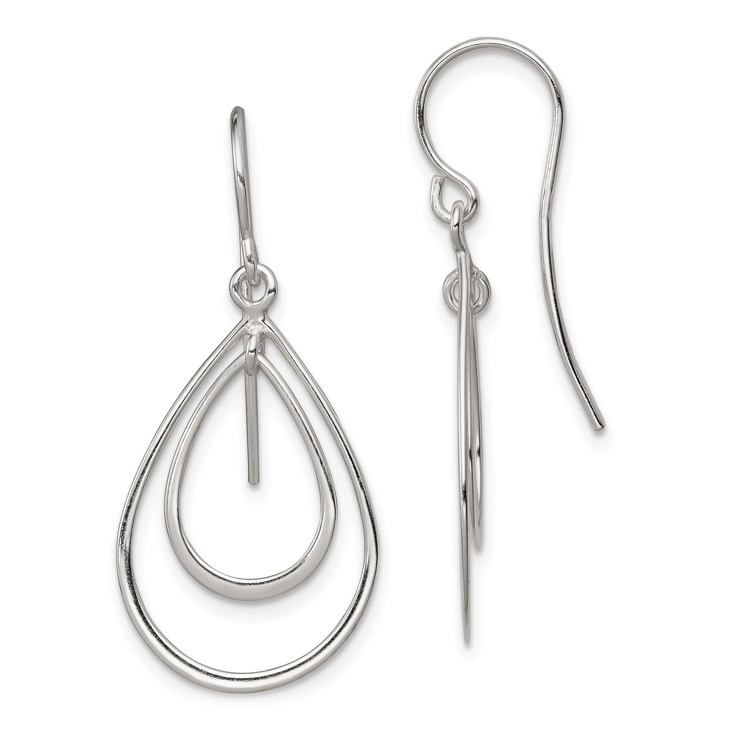 Sterling Silver Dangle Earrings for Women - Elegant Drop Earrings for Party, Wedding & Everyday Wear