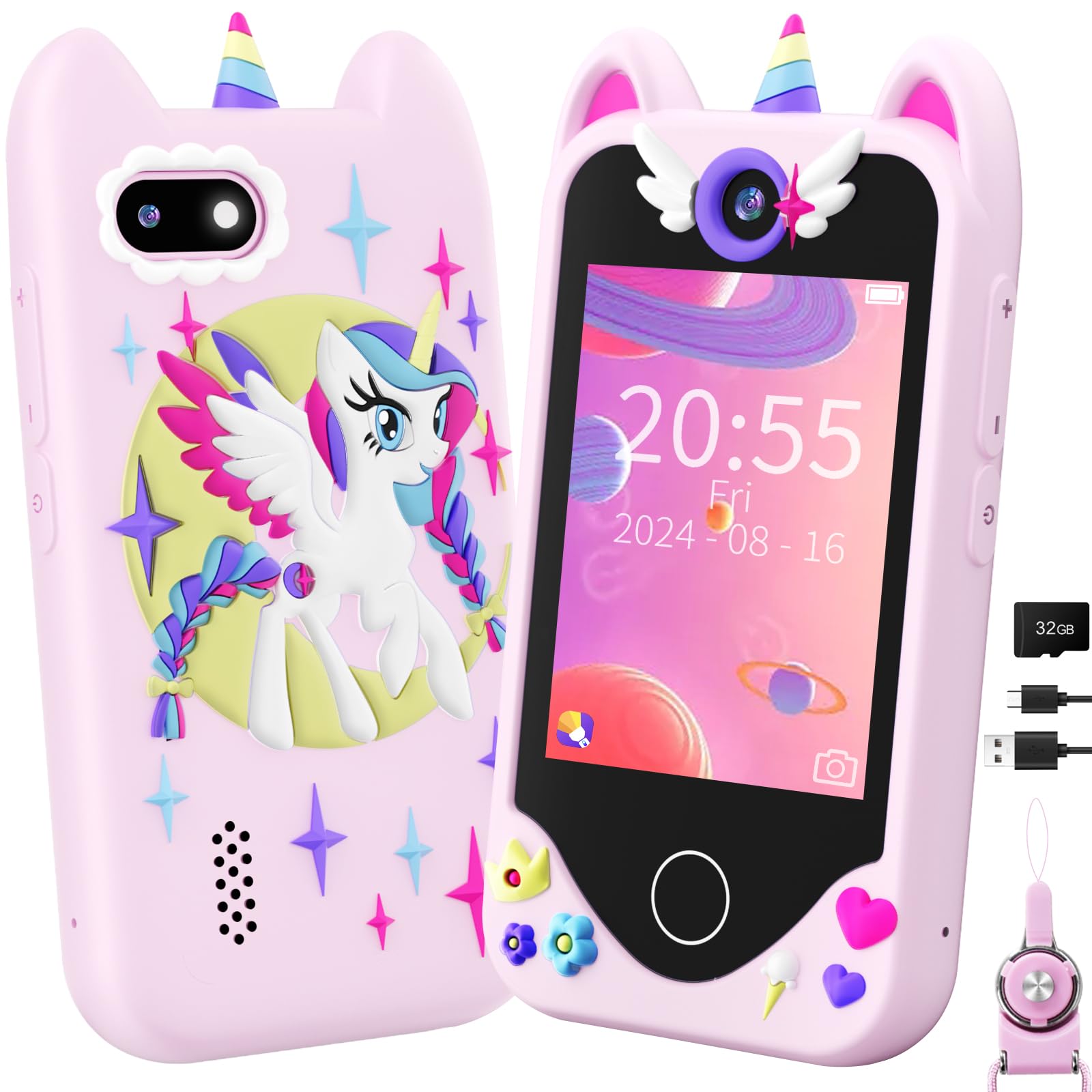 Kids Smart Phone with Camera & Instant Print - Fun Learning Toy for Children | Perfect for Travel, Birthday Gifts & Early Education