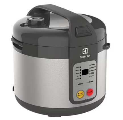 Electrolux E4RC1 680S 1.8L Electric Rice Cooker with Non-Stick Pot - Pebble Grey - Perfect for Small Families & Dorm Rooms
