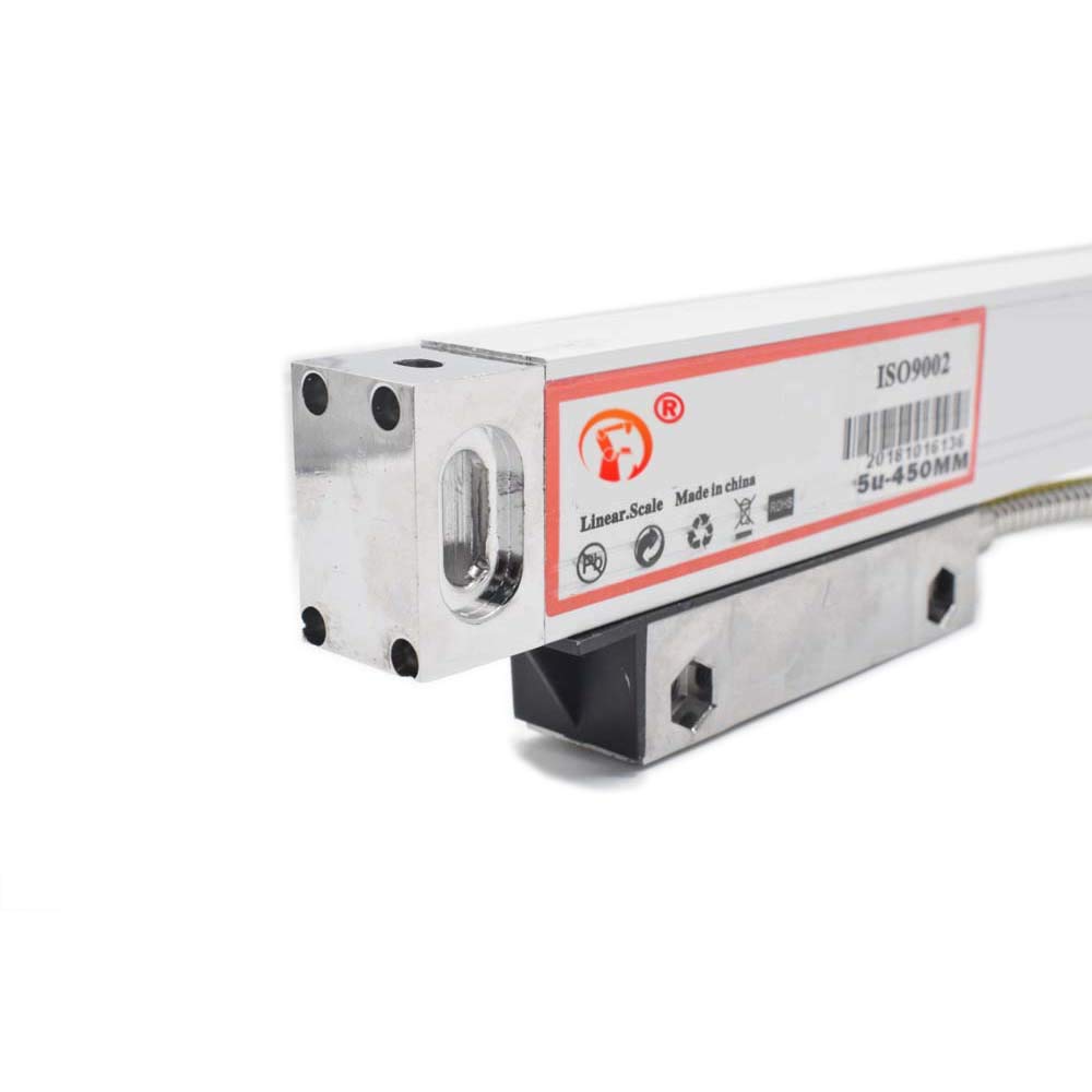 TOAUTO 2 Axis Digital Readout DRO with LCD Display & 5μm Glass Linear Scale - Precision Measurement for CNC Milling, Lathe & EDM Machines (700-750mm) | Workshop & Industrial Metalworking Applications