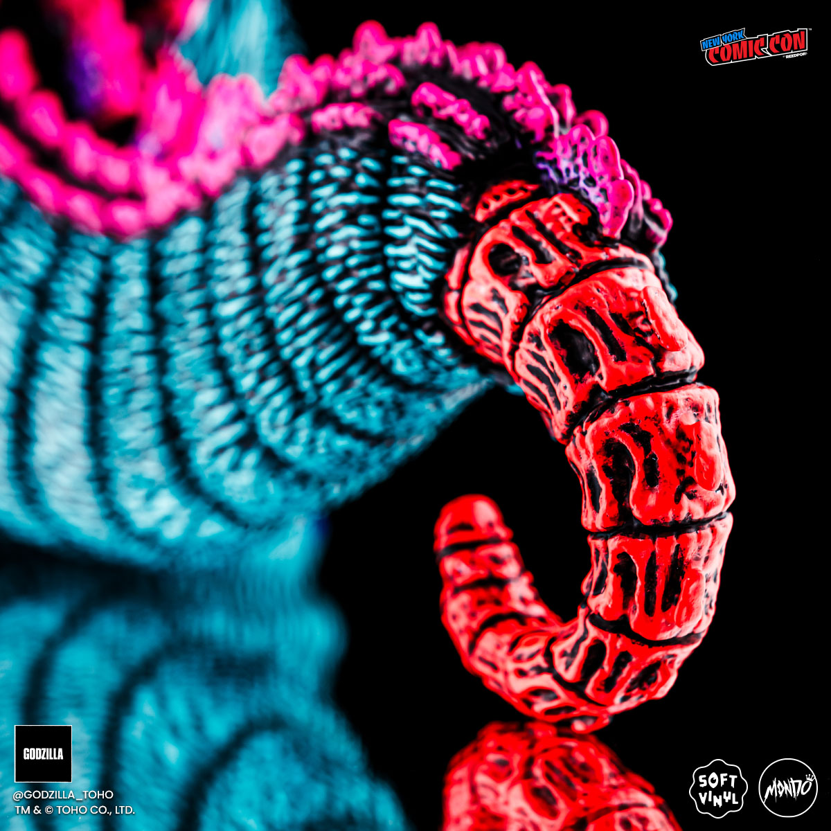 Godzilla Designer Vinyl Figure by James Groman - Psychedelic Variant Collectible Toy | Perfect for Anime Fans, Pop Culture Collectors & Home Office Decor