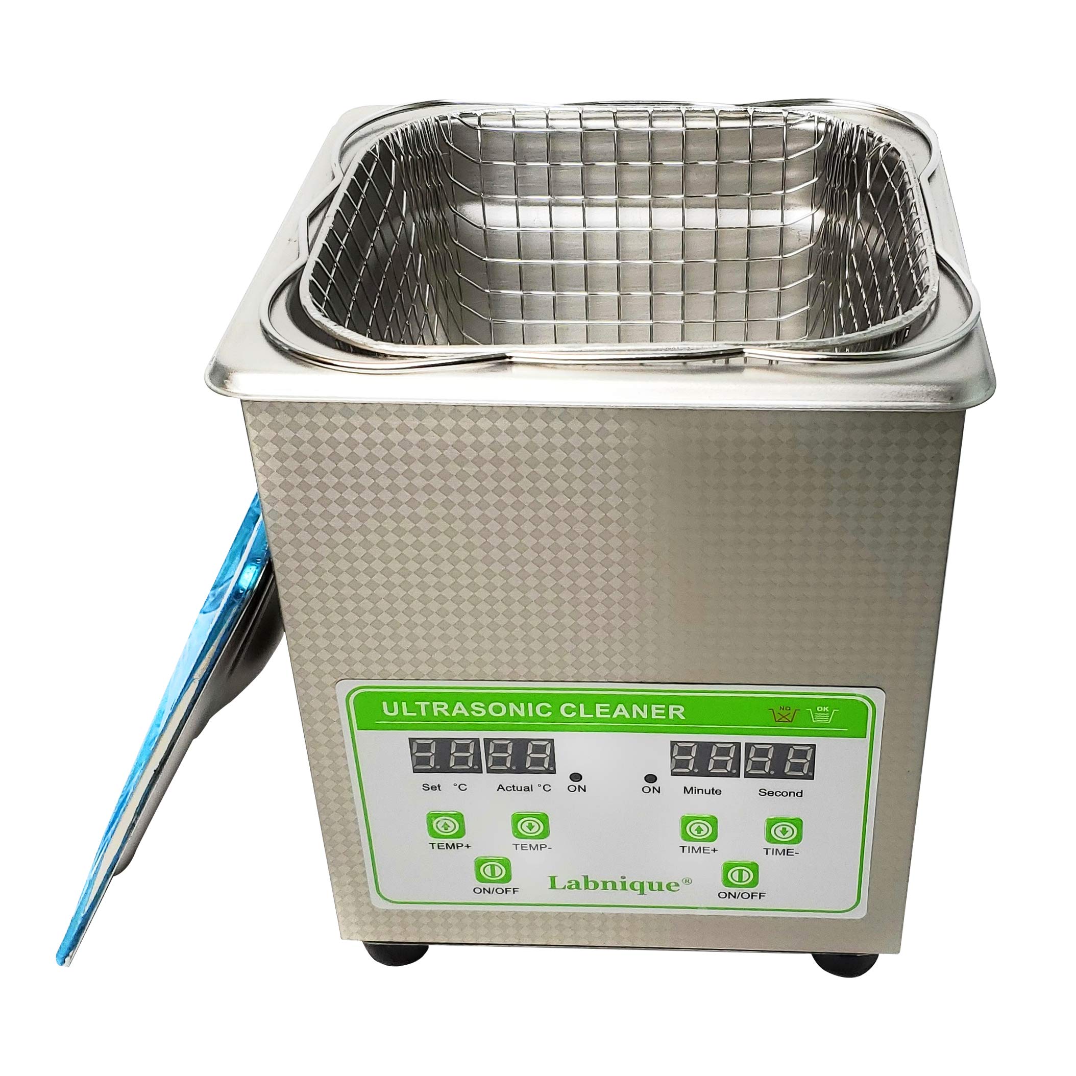 Labnique Professional 2.0L Digital Ultrasonic Cleaner with Heating Function - 110V Jewelry, Eyeglasses, Dentures & Small Parts Cleaner for Home & Commercial Use