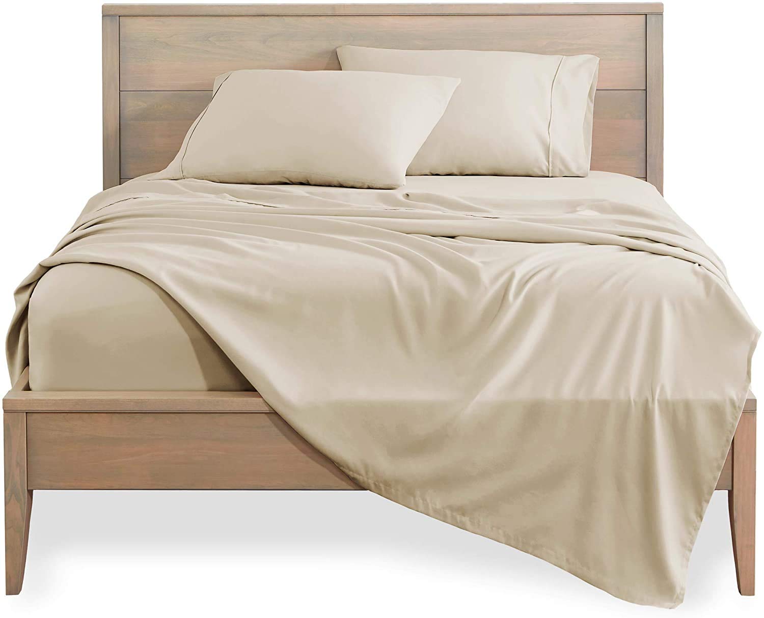 600 Thread Count Percale Cotton Sheets Full Size - Ultra Soft & Breathable Bed Sheet Set with Deep Pockets | Perfect for Hot Sleepers & Luxury Bedding (Fits Mattress Up to 16