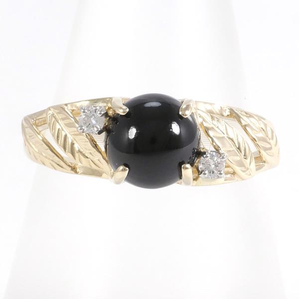 14K Yellow Gold & White Gold Coral Diamond Ring for Women - Elegant Bridal, Engagement, Anniversary & Party Jewelry Gift
