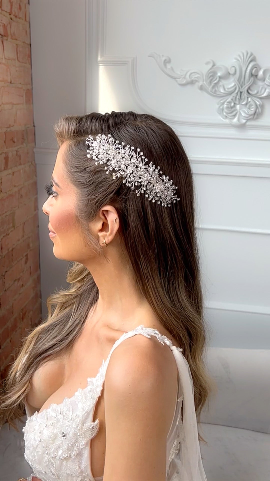 Whitney Austrian Crystal Bridal Headpiece Comb - Elegant Wedding Hair Accessory for Brides, Bridesmaids & Prom | Perfect for Weddings, Formal Events & Special Occasions