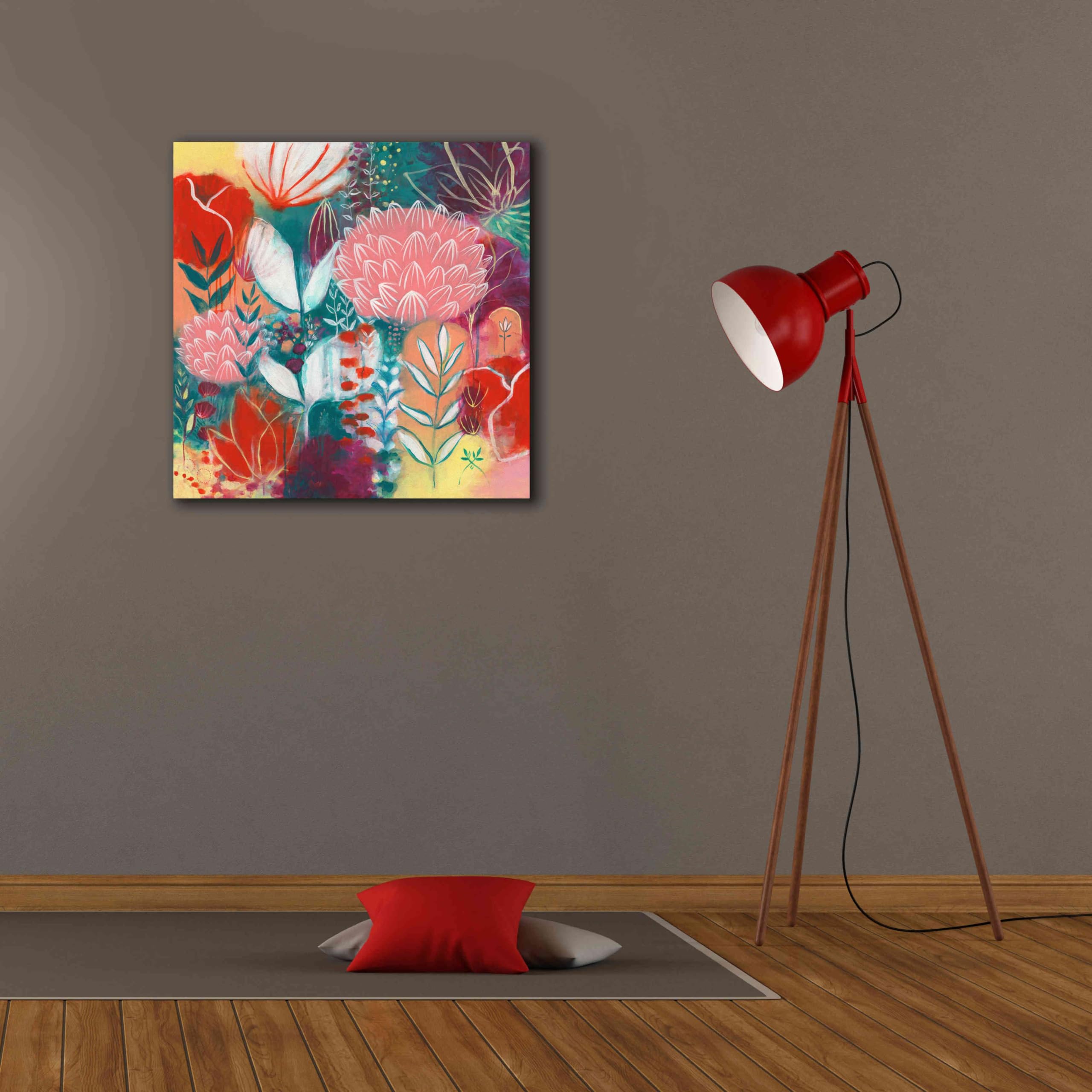 Epic Graffiti 'Sensuality' by Corina Capri - 26x26 Inch Giclee Canvas Wall Art Print - Modern Abstract Home Decor for Living Room, Bedroom & Office