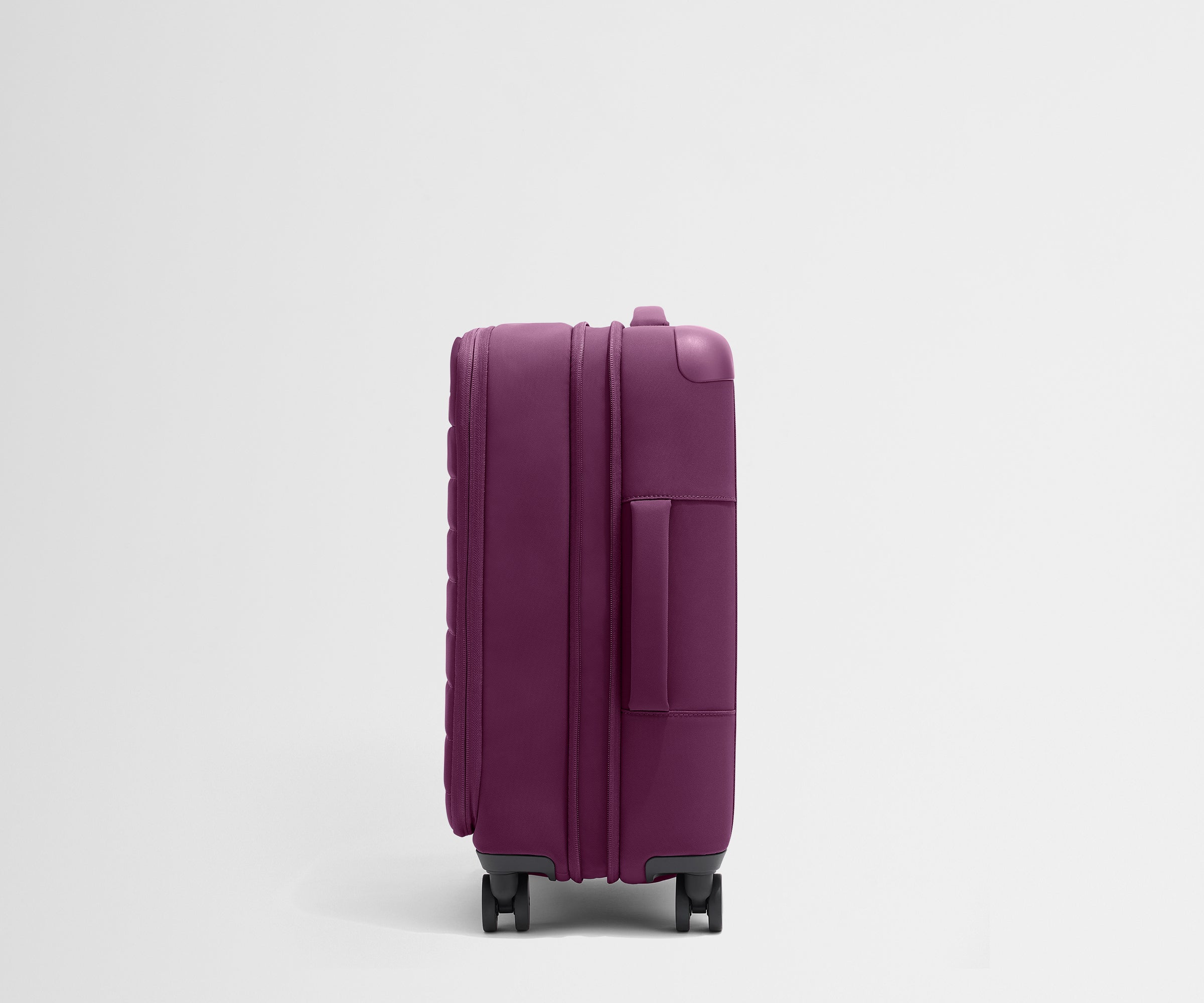 Plum Purple Softside Carry On Luggage - Lightweight & Durable Travel Suitcase for Airplane Cabin, Business Trips & Weekend Getaways