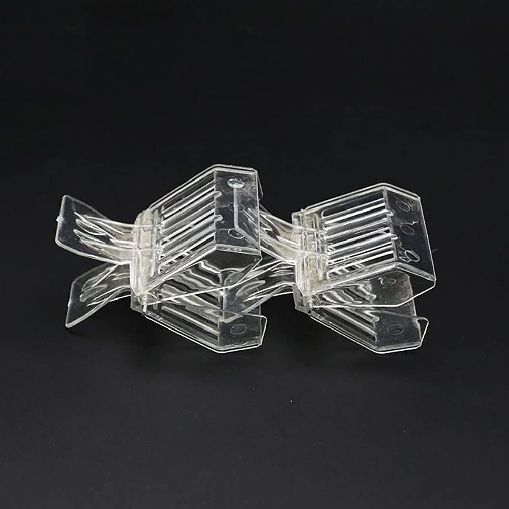 GSHLLO 5-Pack Clear Plastic Queen Bee Clips - Beekeeping Supplies for Catching & Transporting Queen Bees - Essential Beekeeping Tools for Hive Management & Bee Breeding