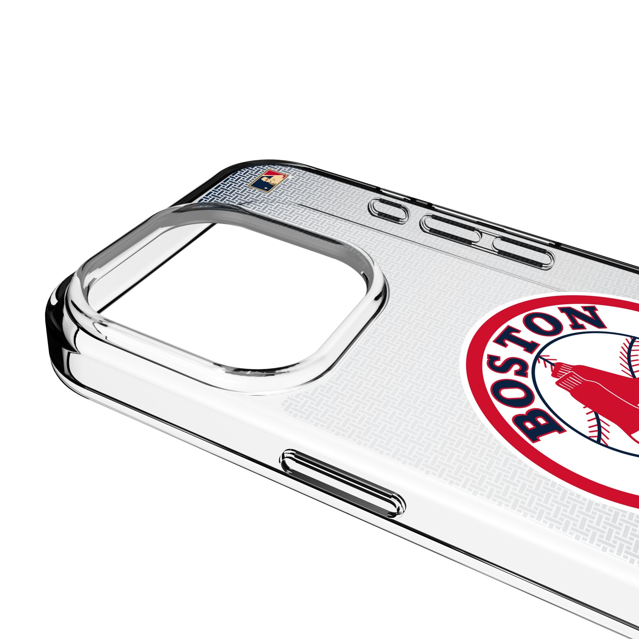Boston Red Sox 1976-2008 Cooperstown Collection Linen Clear Phone Case for Apple iPhone - Perfect for Baseball Fans & iPhone Protection at Games, Work, or Daily Use