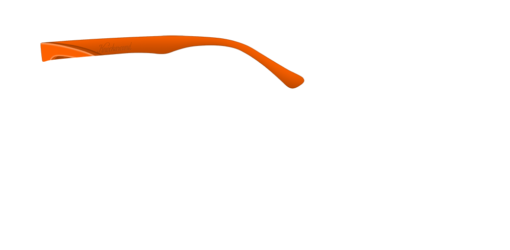 Custom Knockaround Paso Robles Sunglasses - Orange Arms - Stylish & Durable for Outdoor Activities, Beach, Driving & Everyday Wear