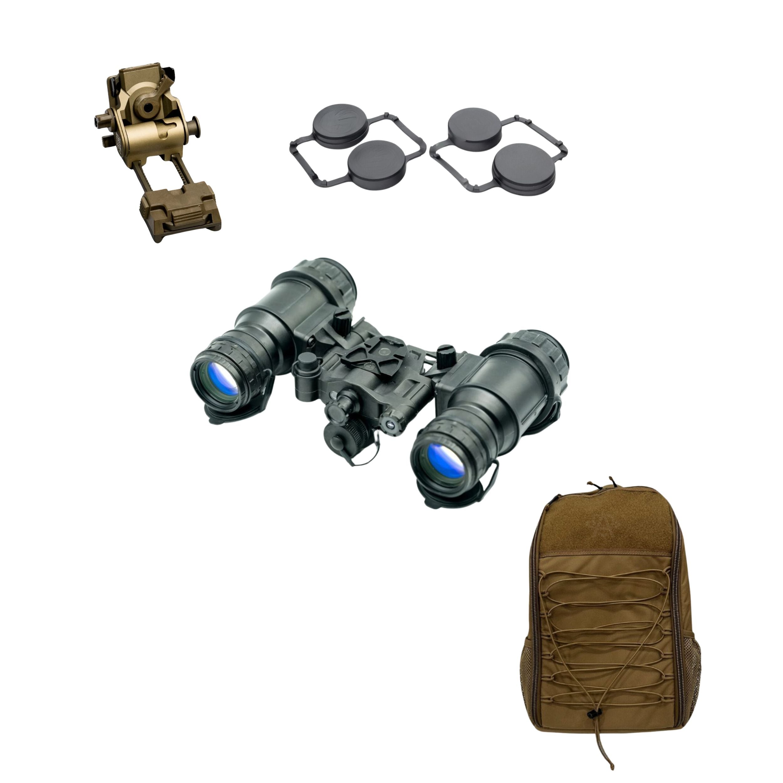 PVS-31D Gen 3 Night Vision Goggles with White Phosphor & IR Illuminator | Wilcox G24 Lite Helmet Mount | Tactical, Military, Hunting & Outdoor Night Vision Equipment