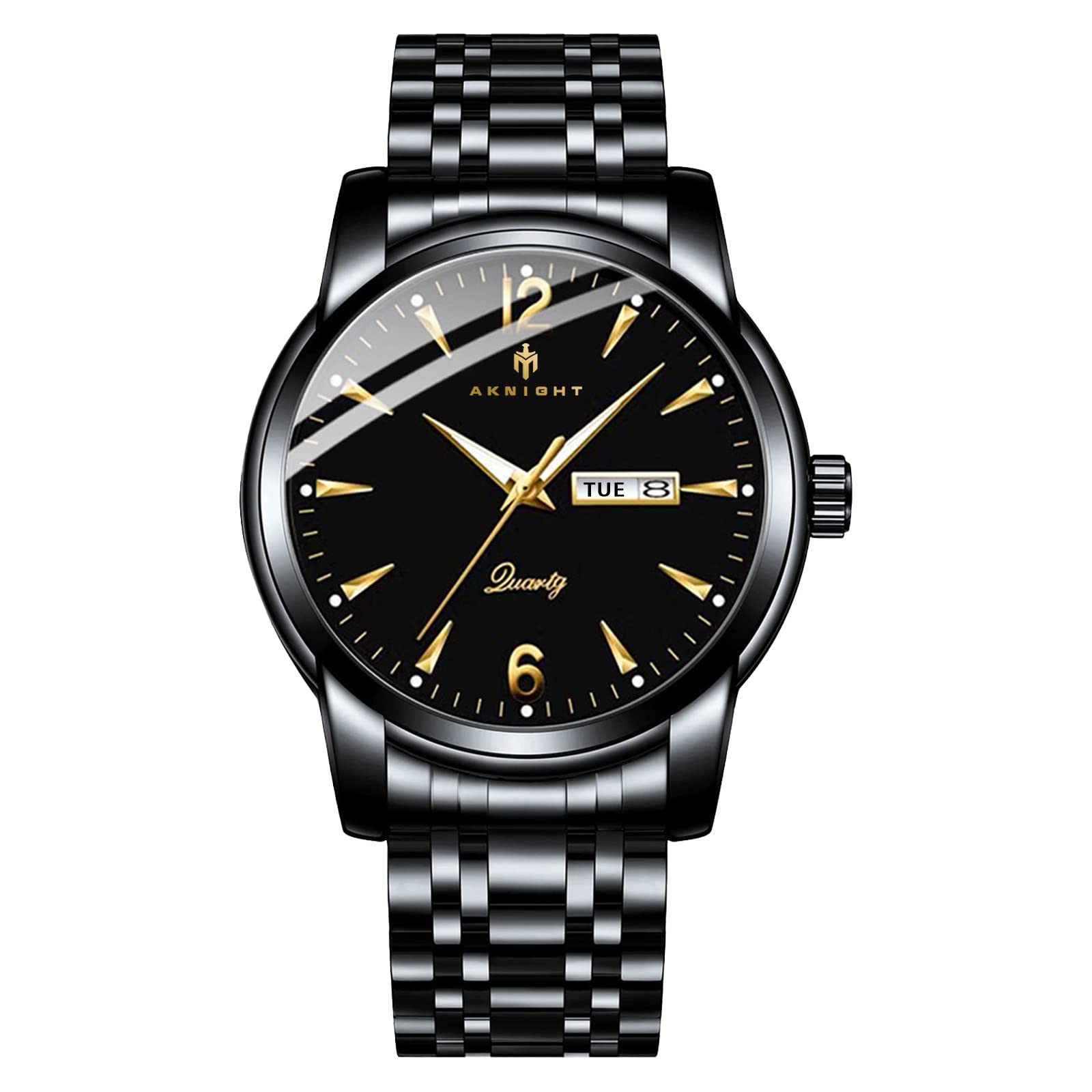 BENYAR Men's Waterproof Chronograph Analog Quartz Watch - Fashion Business Casual Wristwatch with Luminous Hands & Calendar - Perfect for Office, Daily Wear & Outdoor Activities
