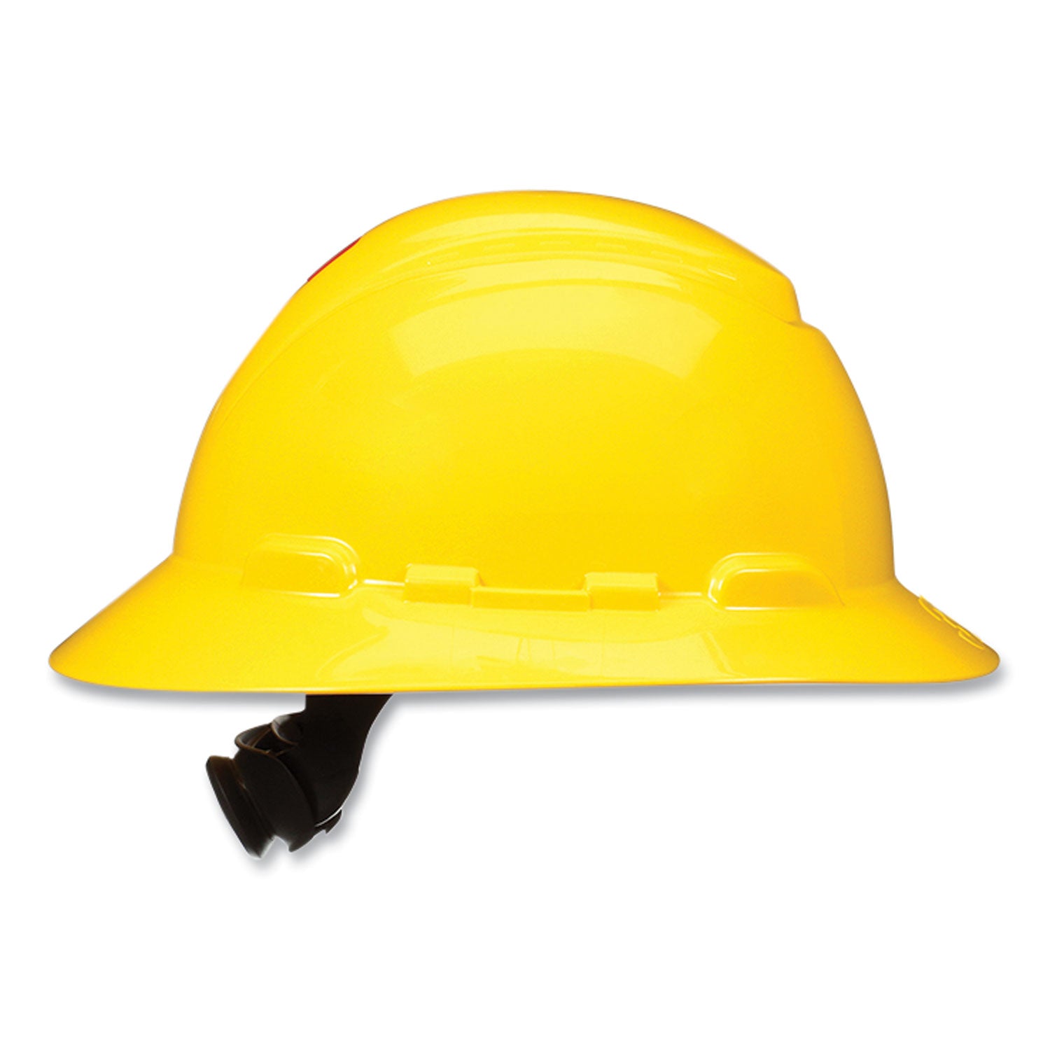 3M™ SecureFit Full Brim Hard Hat with UVicator, 4-Point Ratchet Suspension - ANSI/ISEA Certified, Yellow - Ideal for Construction, Industrial & Outdoor Work Safety