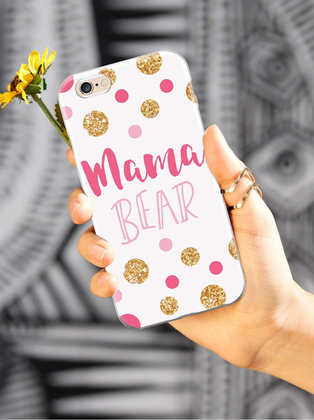 3D Textured Protective Phone Case for Apple iPhone XR - Inspired Mama Bear Design - Shockproof & Scratch-Resistant Cover - Perfect Gift for Moms & Women (Compatible with iPhone XR) - Great for Everyday Use, Work & Travel