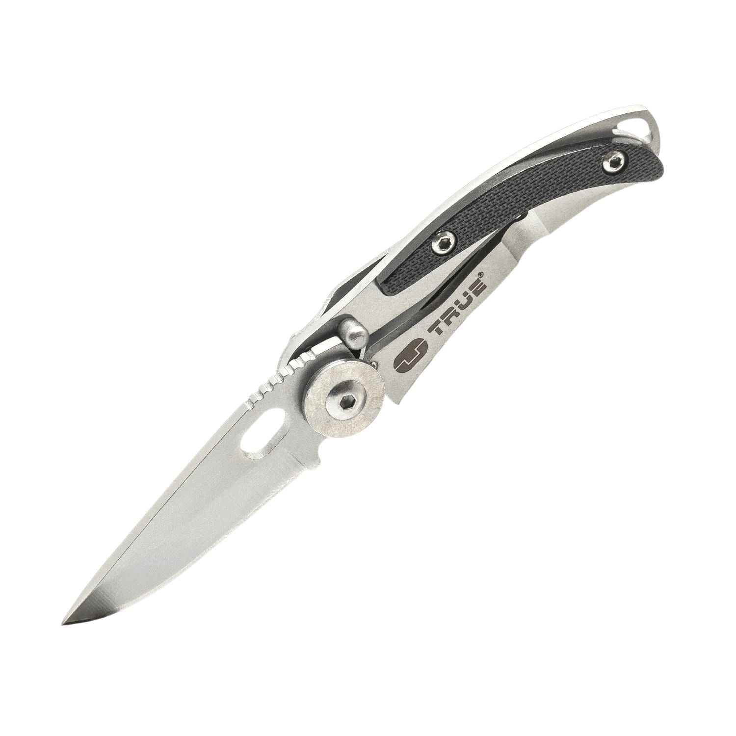 True Utility Skeleton Knife - Compact Stainless Steel Multi-Tool Pocket Knife for Camping, Hiking, Survival & Everyday Carry (EDC)