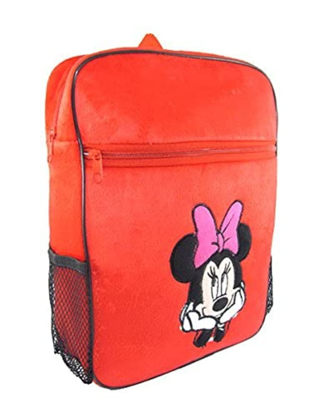 Tickles Mouse Soft Plush Backpack for Kids - Cute School Bag with Shoulder Strap for Boys & Girls (34cm, Red) - Perfect for School, Travel, Picnic & Daily Use