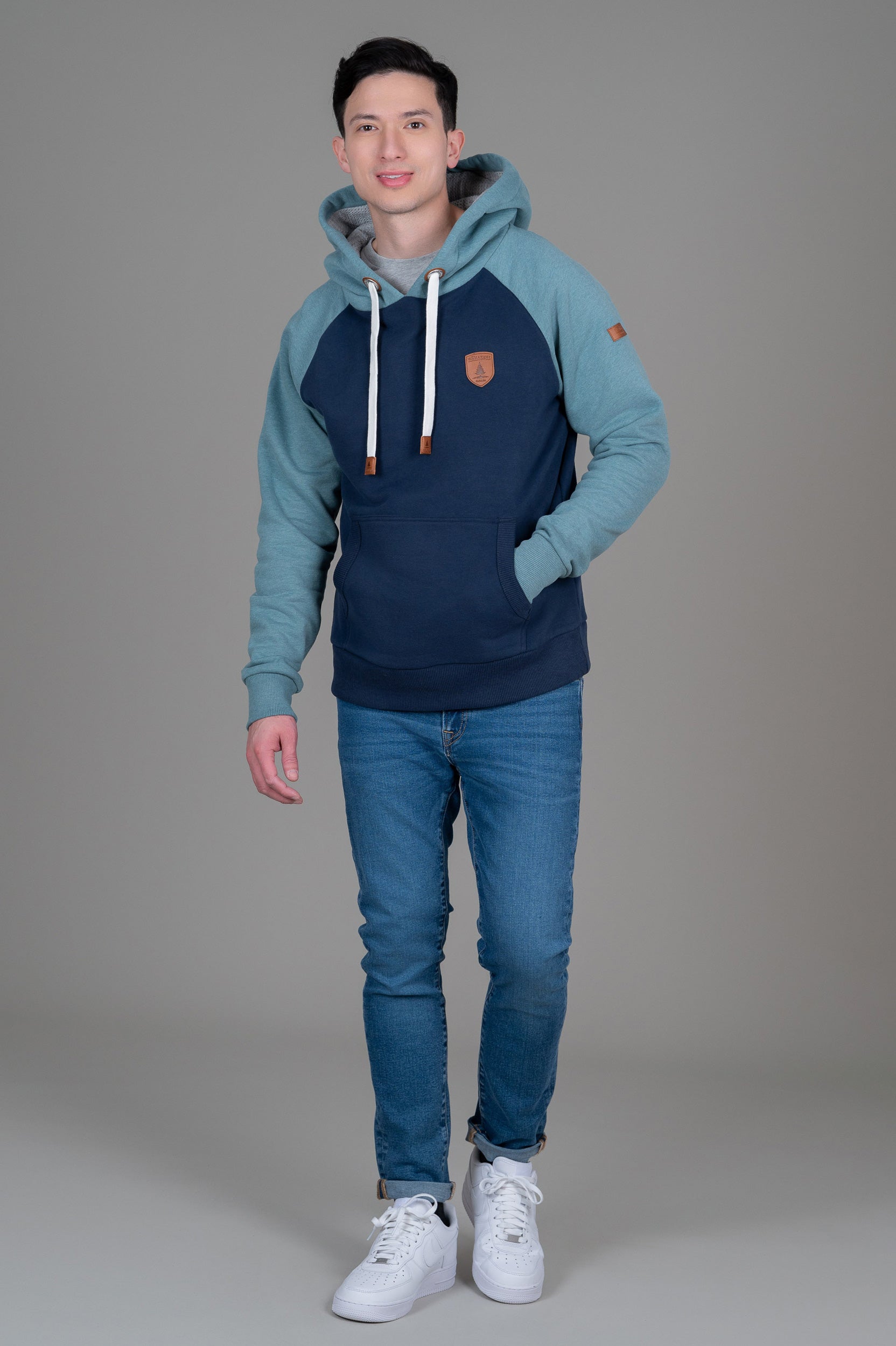 Lakewell Raglan Oxford Blue Mix - Premium Men's Casual Shirt for Everyday Wear | Perfect for Office, Outings & Relaxation
