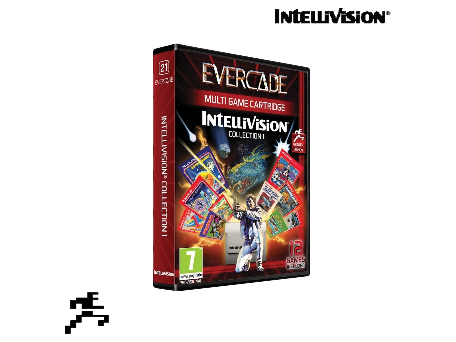 Evercade Intellivision Cartridge 1 - Classic Electronic Games Collection for Retro Gaming Consoles | Perfect for Home Entertainment & Gaming Enthusiasts