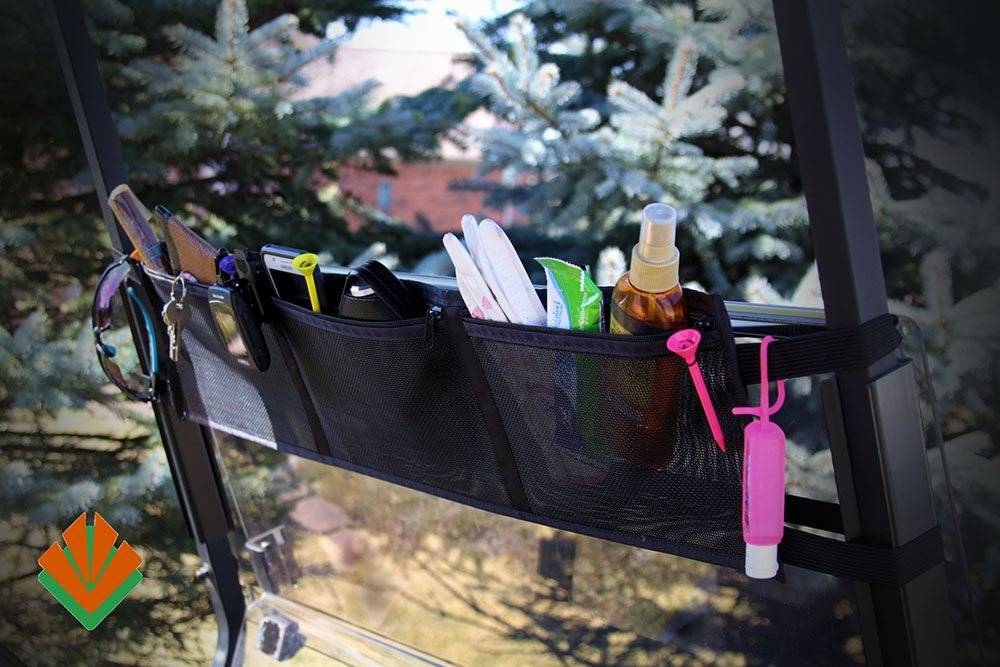 The Cart Valet Golf Cart Organizer - Premium Storage Solution for Golf Carts | Perfect for Golf Courses, Resorts & Campuses | Keep Clubs, Balls & Accessories Organized