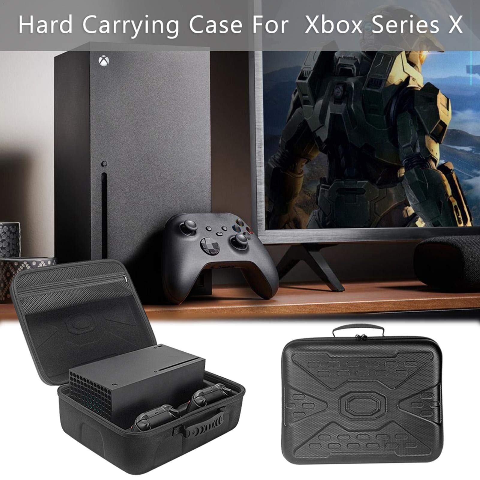 Xbox Series X Hard Protective Travel Case - Shockproof Storage Bag for Console & Games - Perfect for Gaming, Travel, and Safe Storage