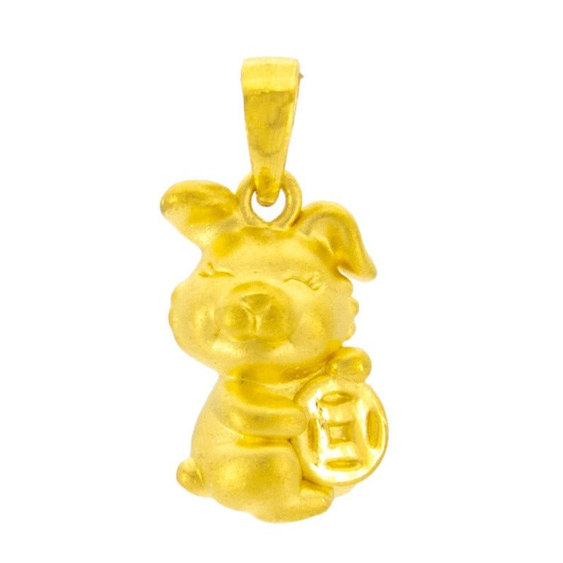 24K Gold Rabbit Pendant Necklace for Women - Elegant Animal Jewelry Gift for Birthday, Valentine's Day & Special Occasions - Perfect for Layering, Everyday Wear & Gift Giving