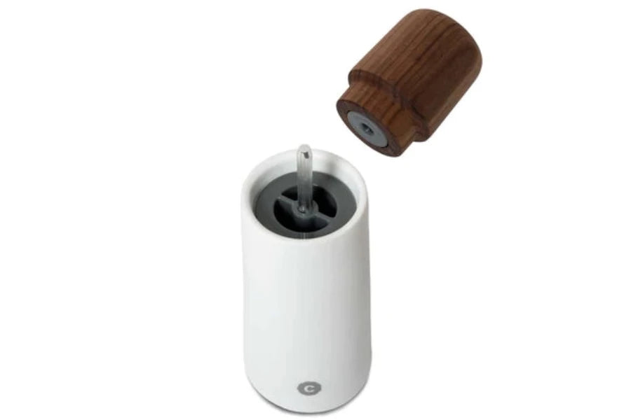 Premium Crush Grind Danish Stockholm Salt and Pepper Mill Set - Adjustable Ceramic Grinder for Gourmet Cooking, Kitchen & Dining Table Use