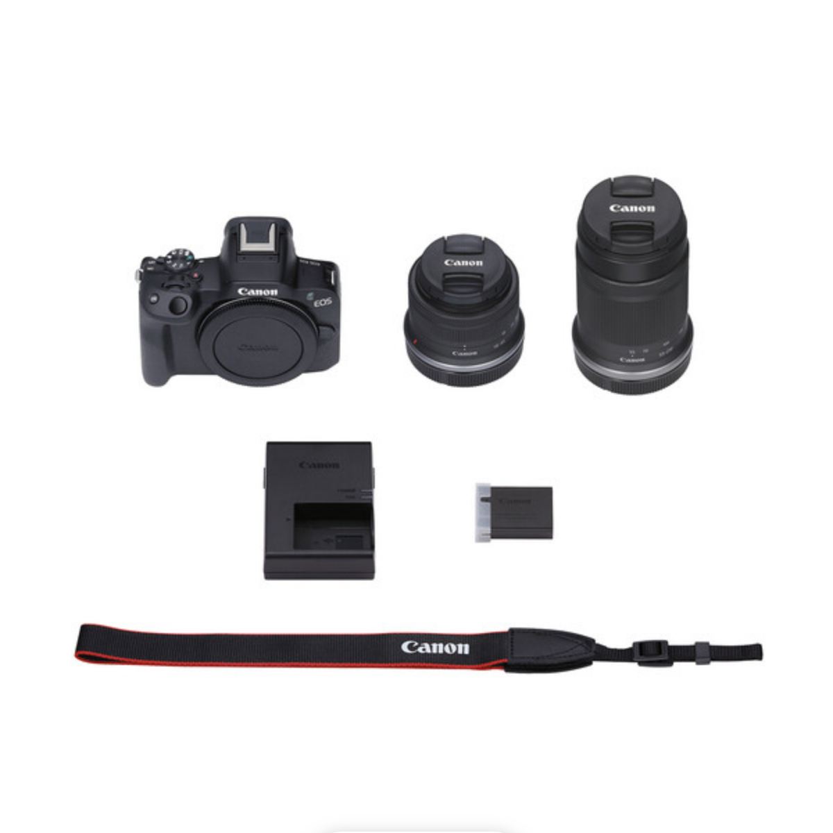 Canon EOS R50 Mirrorless Camera Kit with RF-S 18-45mm & 55-210mm Lenses - 4K Video, Dual Pixel AF, Black | Perfect for Travel Photography, Vlogging & Content Creation
