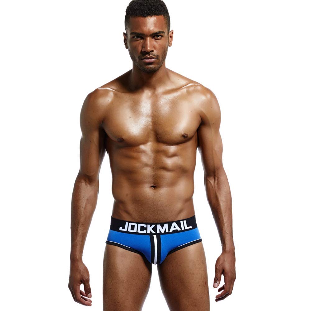 JOCKMAIL Men's Open Back Cotton Underwear - Breathable Briefs for Comfort & Support - Perfect for Gym, Sports & Everyday Wear