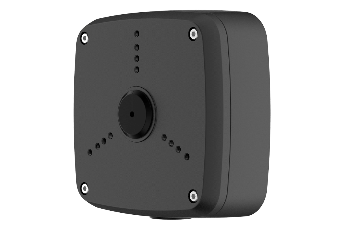 Outdoor Metal Square Junction Box for 3 Screw Base Security Cameras - Weatherproof Electrical Enclosure for CCTV & IP Camera Installation
