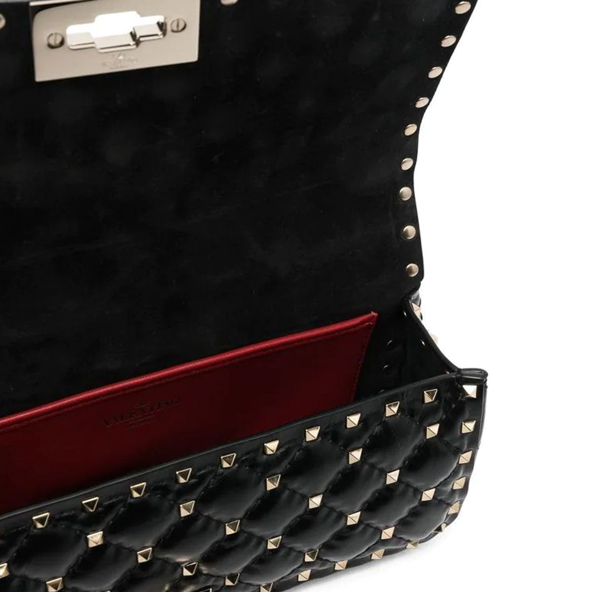 Stylish Black Spike Baguette Bag - Trendy Shoulder Purse for Women | Perfect for Parties, Night Out & Everyday Use