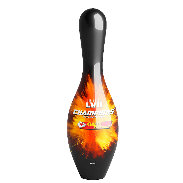NFL Kansas City Chiefs Super Bowl LVII Championship Bowling Pin - Perfect for Game Day Decor, Sports Fan Gifts & Collectibles