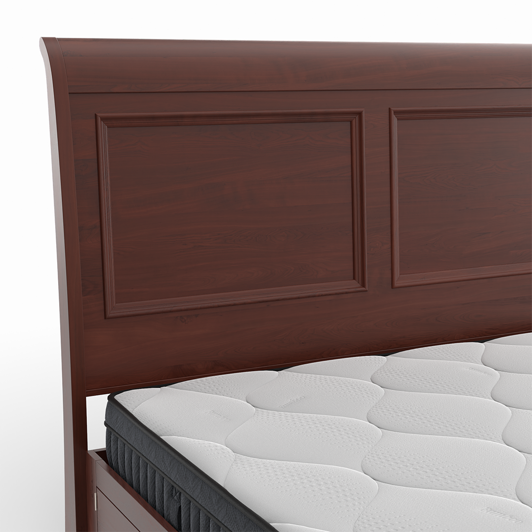 Amish Classic Solid Wood Storage Bed Frame - Queen Size with Underbed Drawers for Extra Organization | Perfect for Small Bedrooms, Guest Rooms & Dormitories