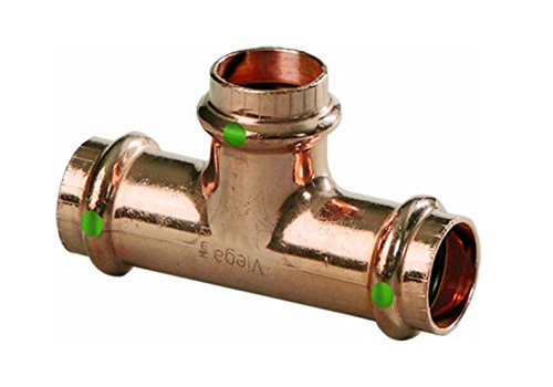 Viega 77422 Propress Zero Lead Copper Tee - 1