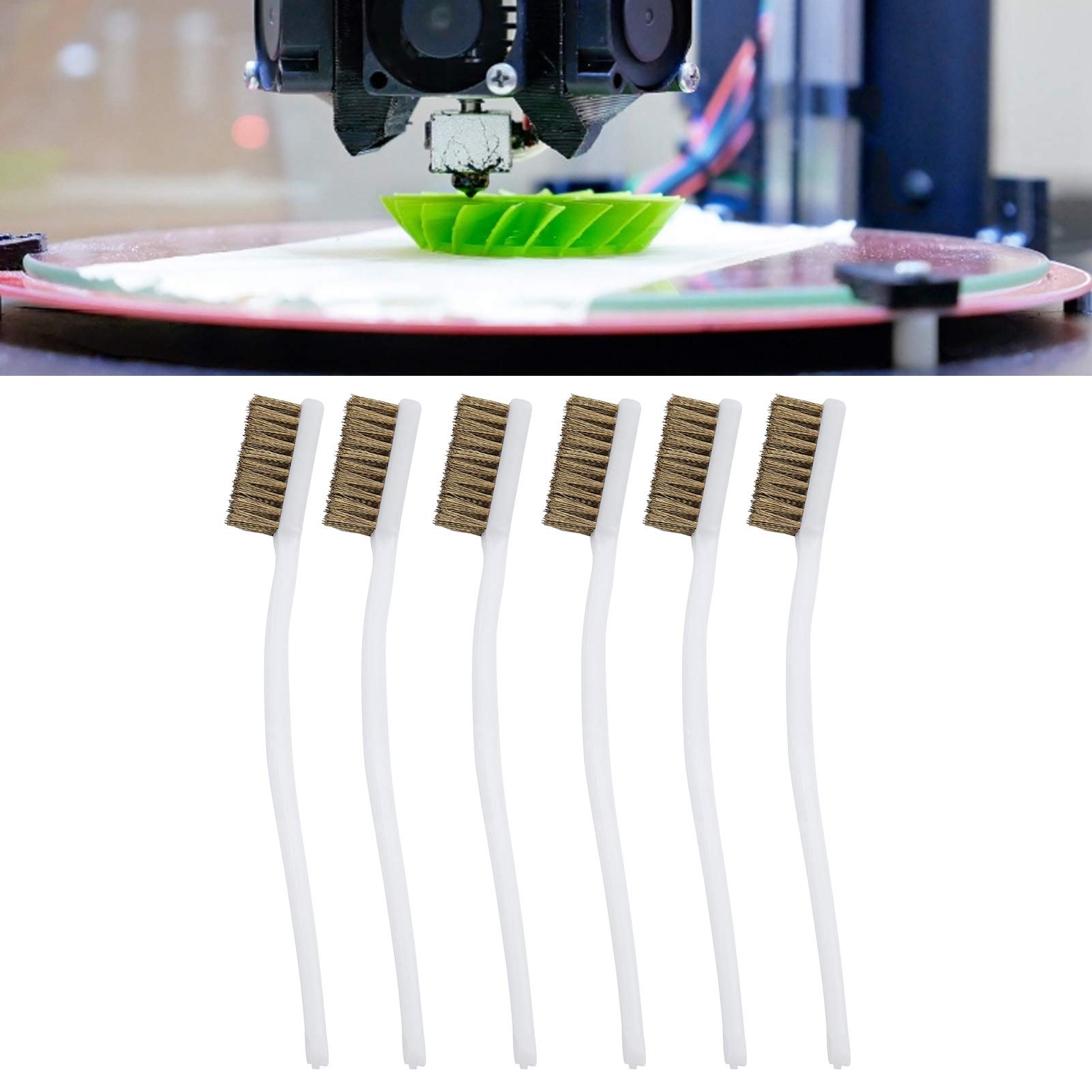 Copper Wire Brush for Rust Removal & Cleaning - Heavy Duty Industrial Wire Brush for Nozzle, Metal, and Surface Cleaning - Ideal for Industrial Maintenance, Automotive Repair, and DIY Projects