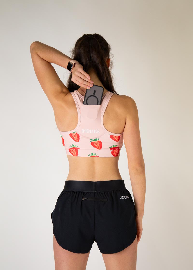 Strawberry Szn OG Sports Bra - High Support Workout Top for Running, Yoga & Gym - Breathable Comfort for Women's Activewear