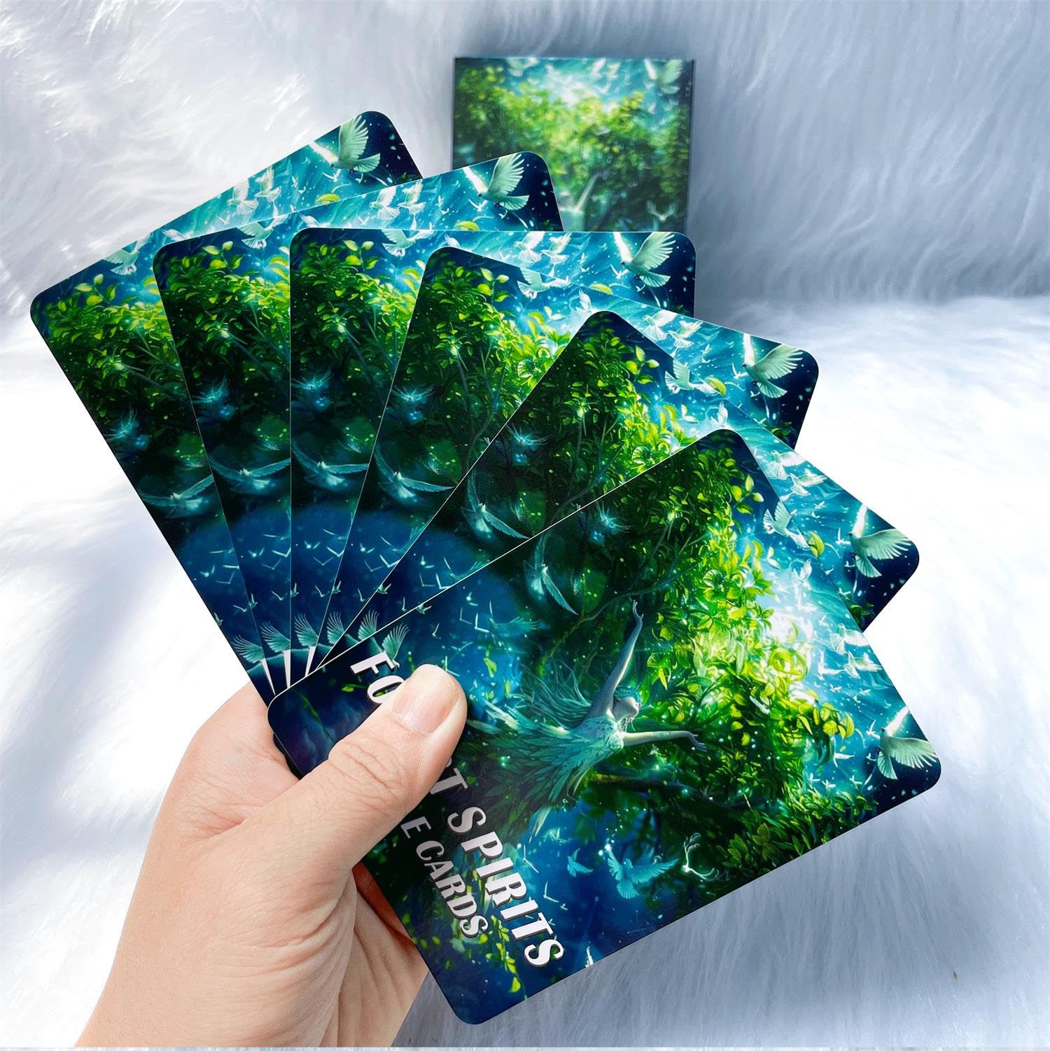 Forest Spirits Oracle Cards - Nature-Inspired Tarot Deck for Self-Discovery & Magic (3.42×4.72 in) | Perfect for Meditation, Spiritual Guidance & Personal Growth