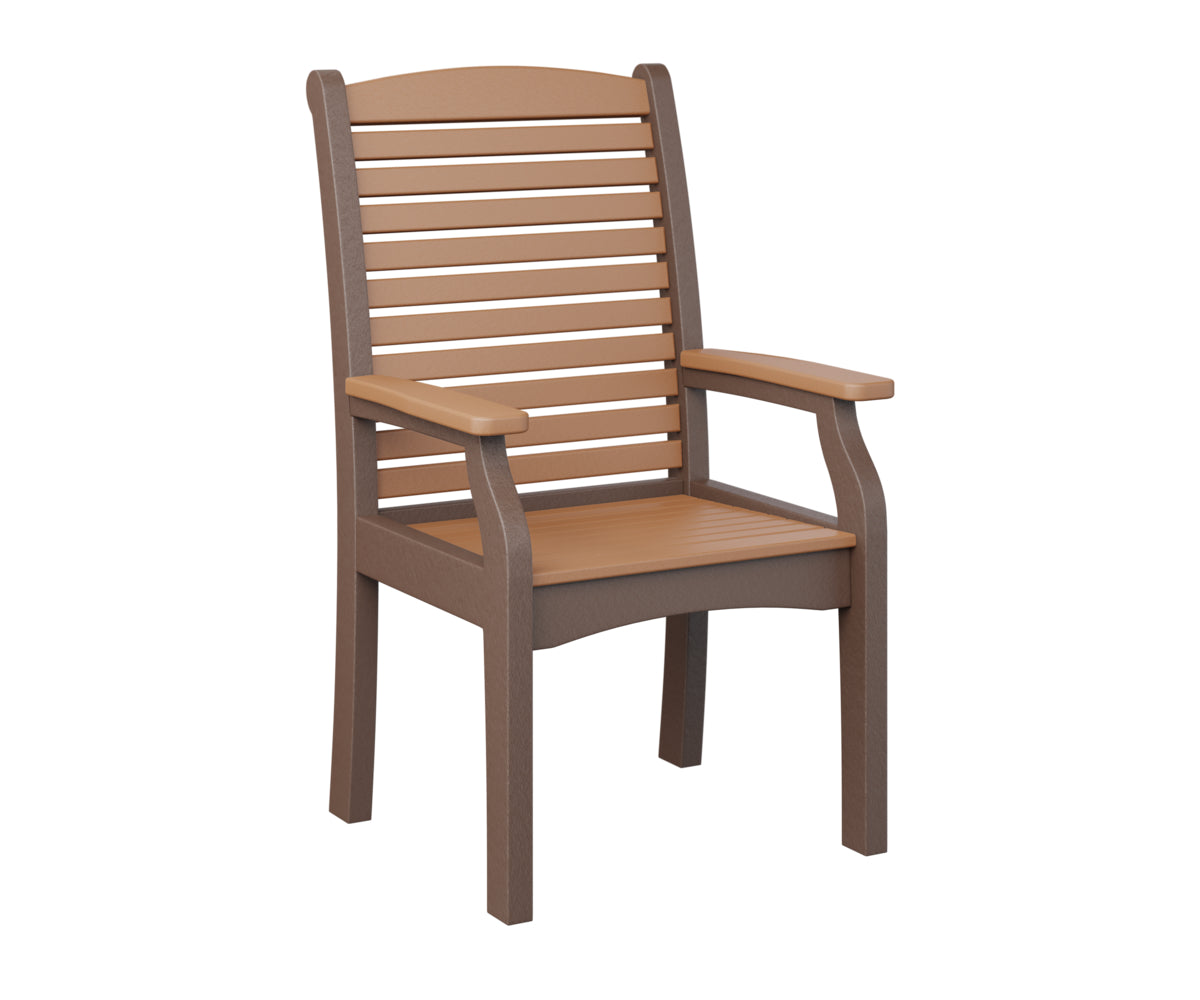 Berlin Gardens Classic Terrace Dining Chair - Weather-Resistant Outdoor Patio Furniture for Garden, Deck, and Poolside Use