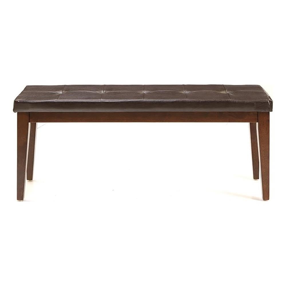 Intercon Furniture Kona Transitional Wood Backless Dining Bench in Brown - Stylish & Comfortable for Kitchen, Dining Room, or Entryway Seating