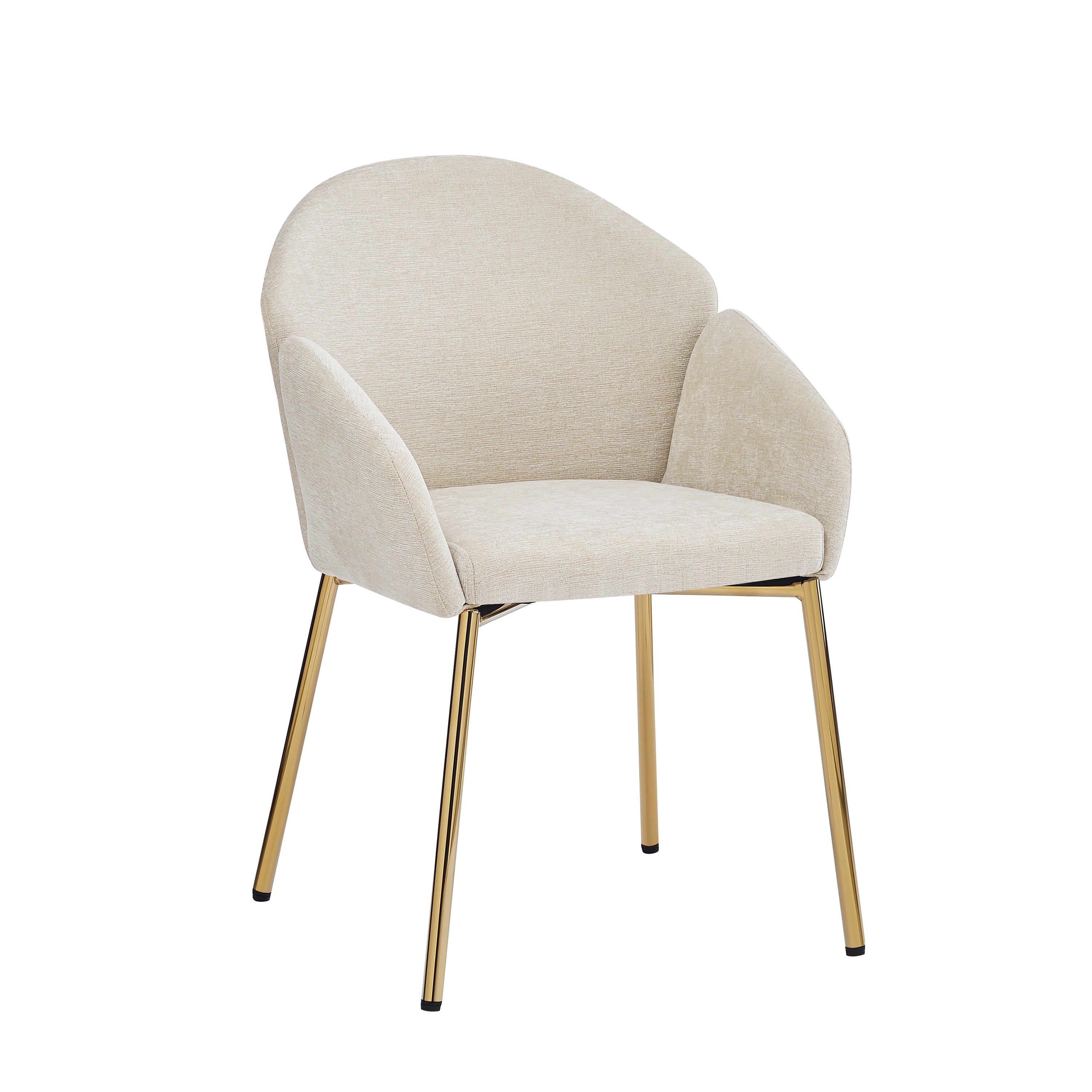 Modern Dining Chairs Set of 2 - Comfortable Kitchen Chairs with Sturdy Metal Frame - Perfect for Dining Room, Kitchen, Breakfast Nook & Small Spaces