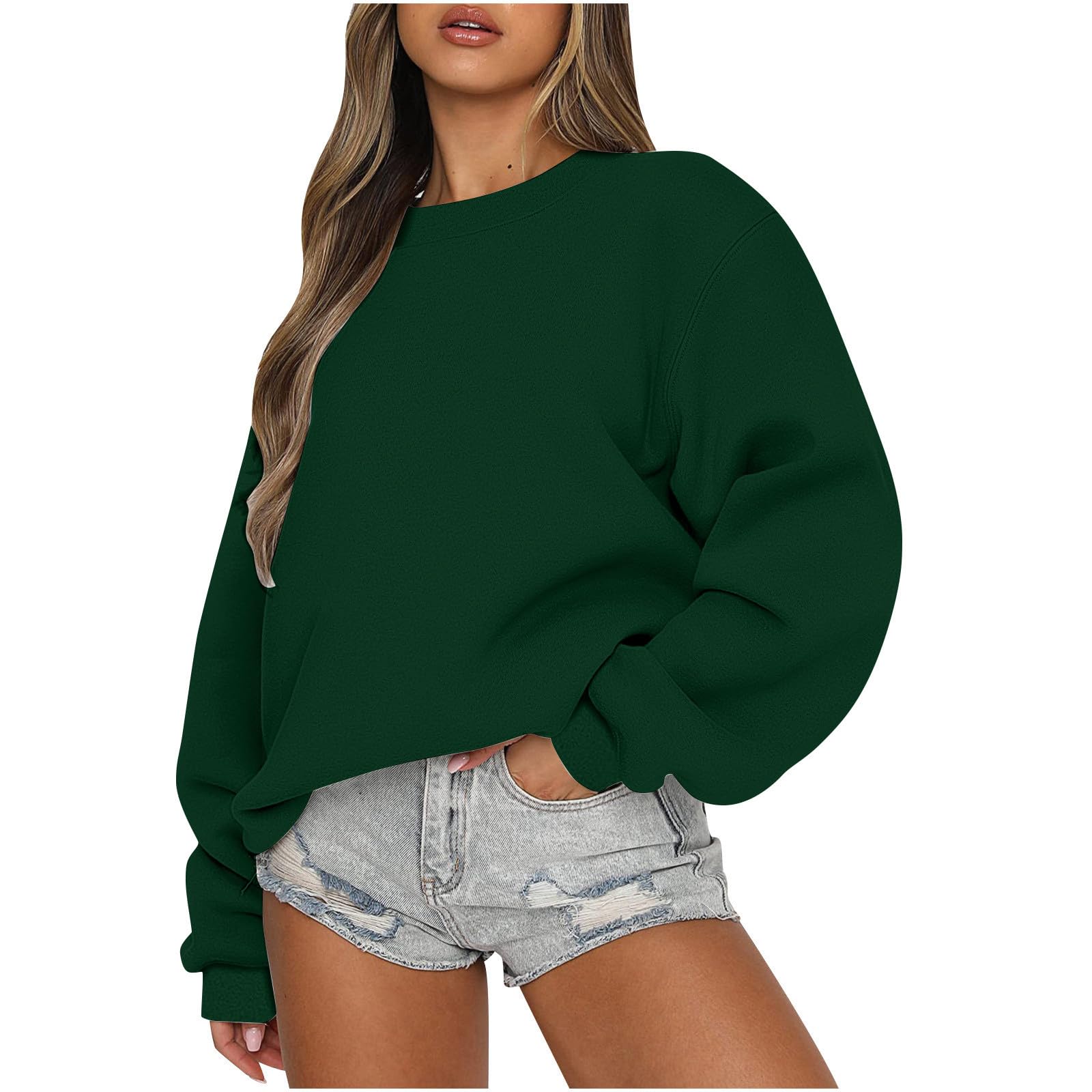 Women's Oversized Fleece Hoodie - Comfy Pullover Sweatshirt for Fall & Winter